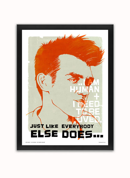 The Smiths Morrissey Poster Art Print Vintage Poster Wall Art Print 30x40cm Black Frame