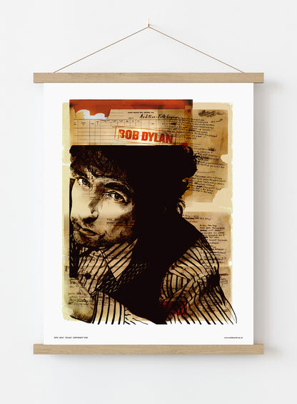 Bob Dylan Poster Art Print Vintage Poster Wall Art Print 30x40cm Hanger