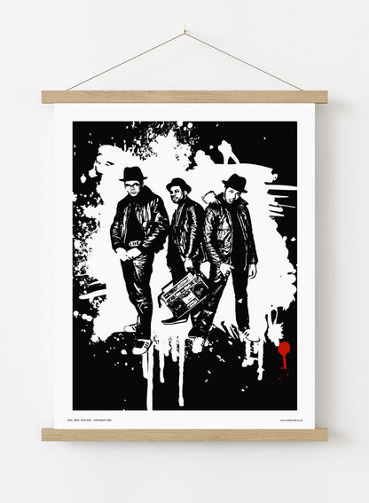 Run DMC Poster Art Print Vintage Poster Wall Art Print 30x40cm Hanger