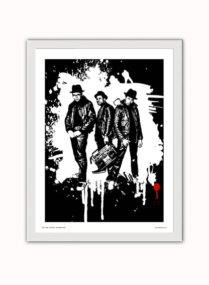 Run DMC Poster Art Print Vintage Poster Wall Art Print 30x40cm White Frame