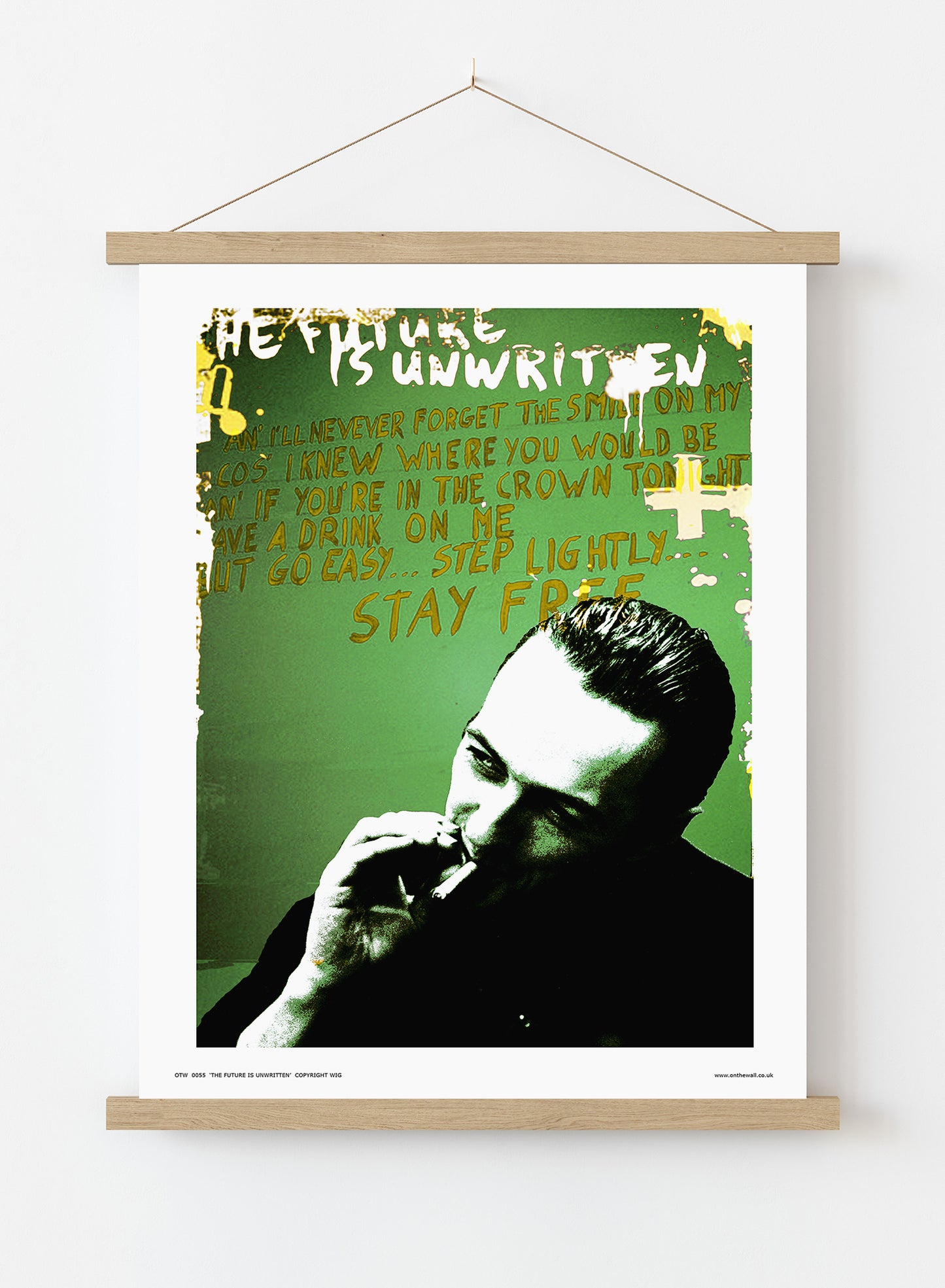 Joe Strummer from The Clash Poster Art Print Vintage Poster Wall Art Print 30x40cm Hanger