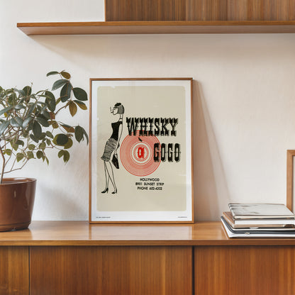 Whiskey a Go Go - Vintage Poster Art Print 30x40cm