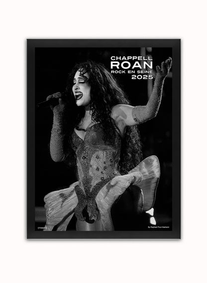 Chappell Roan Paris August 2025 Poster Art Print Vintage Poster Wall Art Print 30x40cm Black Frame