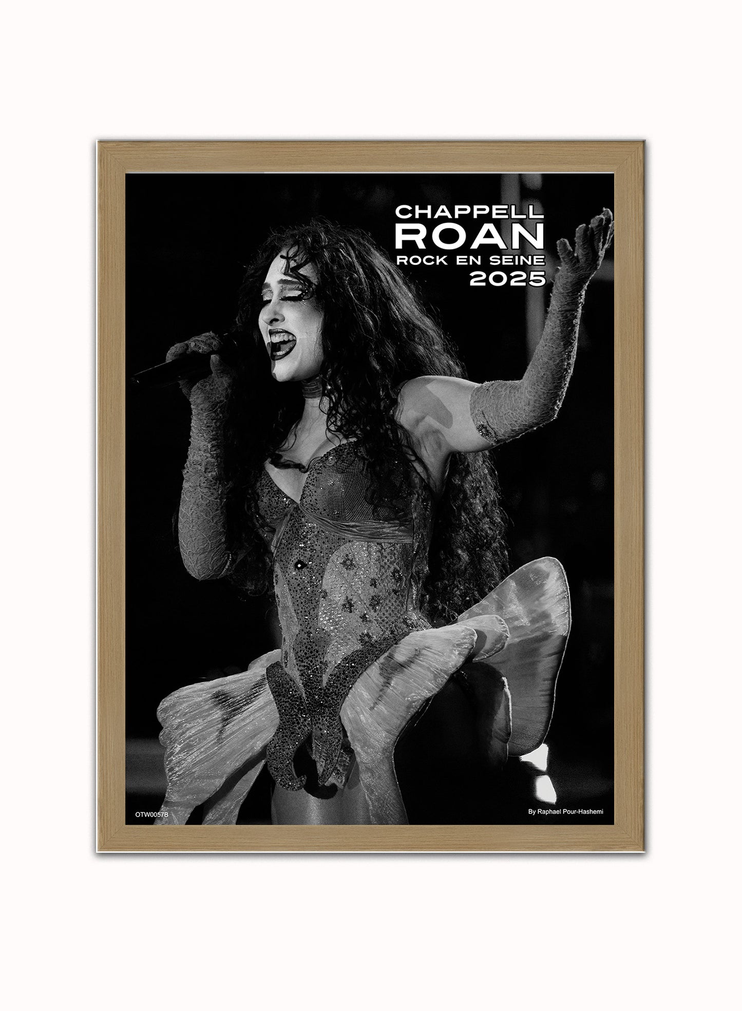 Chappell Roan Paris August 2025 Poster Art Print Vintage Poster Wall Art Print 30x40cm Light Wood