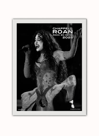 Chappell Roan Paris August 2025 Poster Art Print Vintage Poster Wall Art Print 30x40cm White Frame