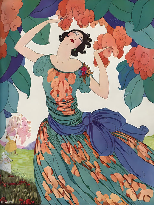 Helen Dryden Fashion Art Print  featured on Vogue Febuary 1921