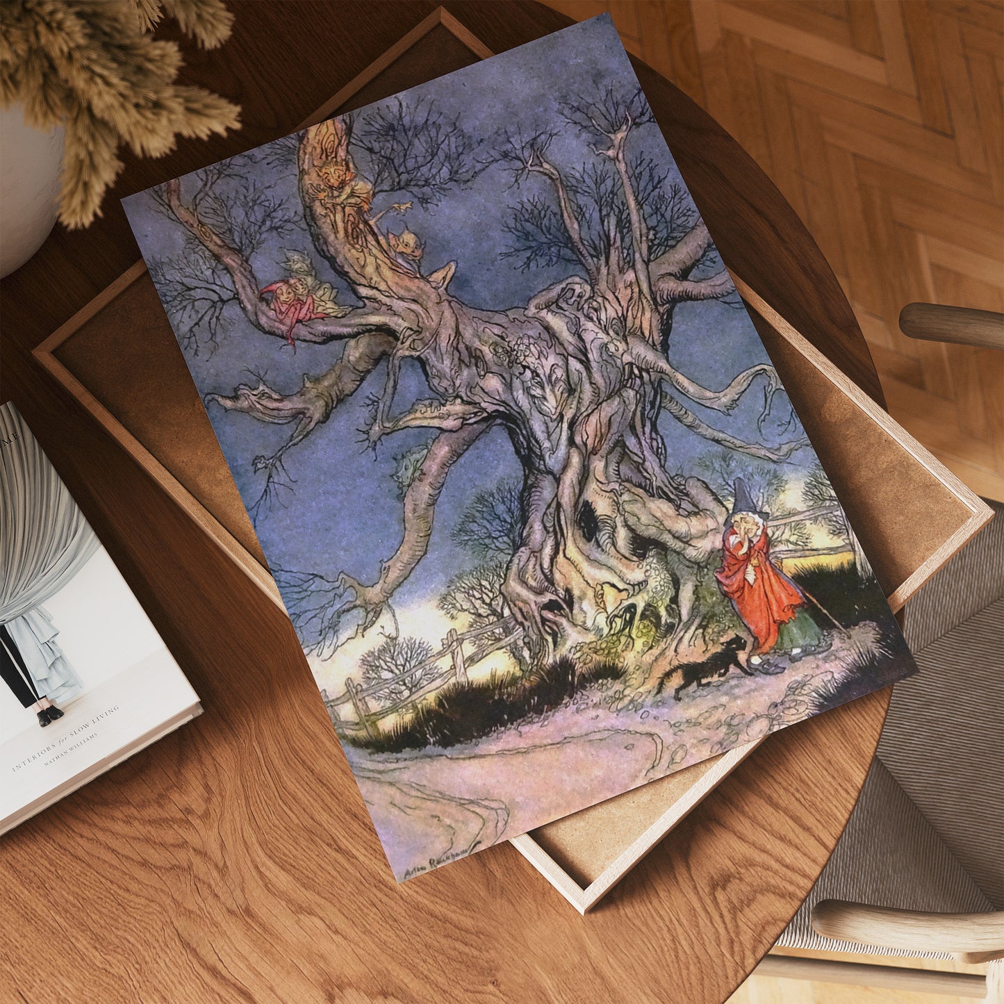 Sleepy Hollow "Major Andres Tree" Arthur Rackham Art Print 30x40cm