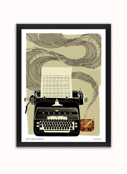 The Shining Poster Art Print (Stanley Kubrick)  (OTW70) Vintage Poster Wall Art Print 30x40cm Black Frame