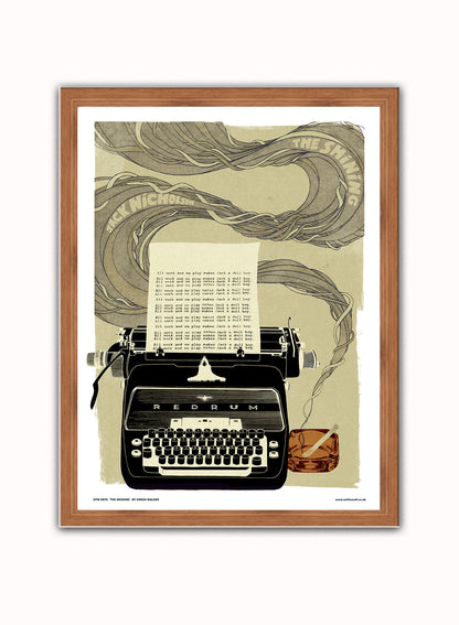The Shining Poster Art Print (Stanley Kubrick)  (OTW70) Vintage Poster Wall Art Print 30x40cm Dark Wood