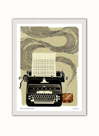 The Shining Poster Art Print (Stanley Kubrick)  (OTW70) Vintage Poster Wall Art Print 30x40cm White Frame