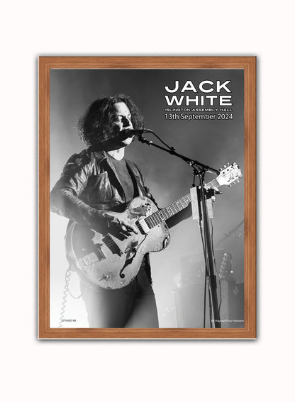 Jack White September 2024 Poster Art Print Vintage Poster Wall Art Print 30x40cm Dark Wood