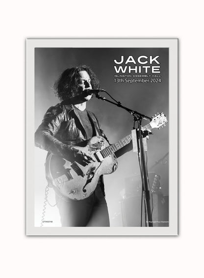 Jack White September 2024 Poster Art Print Vintage Poster Wall Art Print 30x40cm White Frame