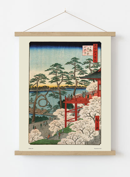 Hiroshige Japanese Kiyomizu Hall Poster Art Print Japanese Wall Art Print 30x40cm Hanger