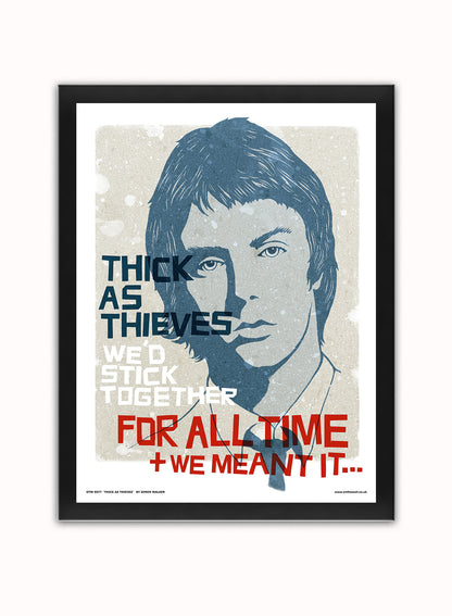 Paul Weller The Jam Poster Art Print Vintage Poster Wall Art Print 30x40cm Black Frame