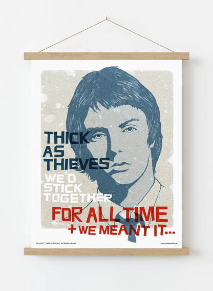 Paul Weller The Jam Poster Art Print Vintage Poster Wall Art Print 30x40cm Hanger