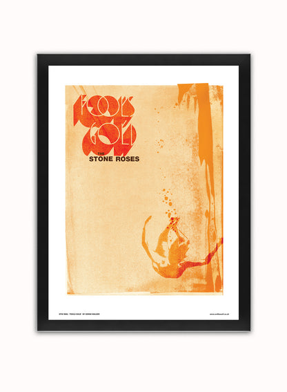 Stone Roses - Fools Gold Poster Art Print Vintage Poster Wall Art Print 30x40cm Black Frame