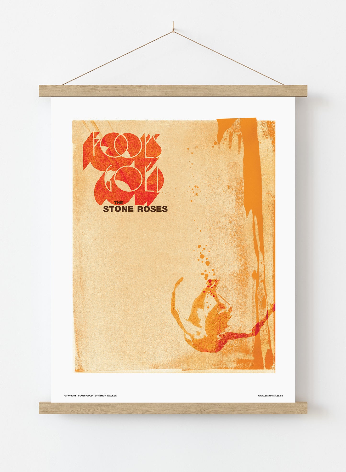Stone Roses - Fools Gold Poster Art Print Vintage Poster Wall Art Print 30x40cm Hanger