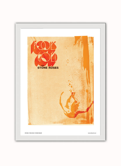 Stone Roses - Fools Gold Poster Art Print Vintage Poster Wall Art Print 30x40cm White Frame