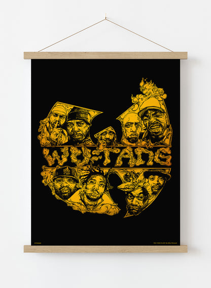 Wu-Tang Poster Poster Art Print Vintage Poster Wall Art Print 30x40cm Hanger