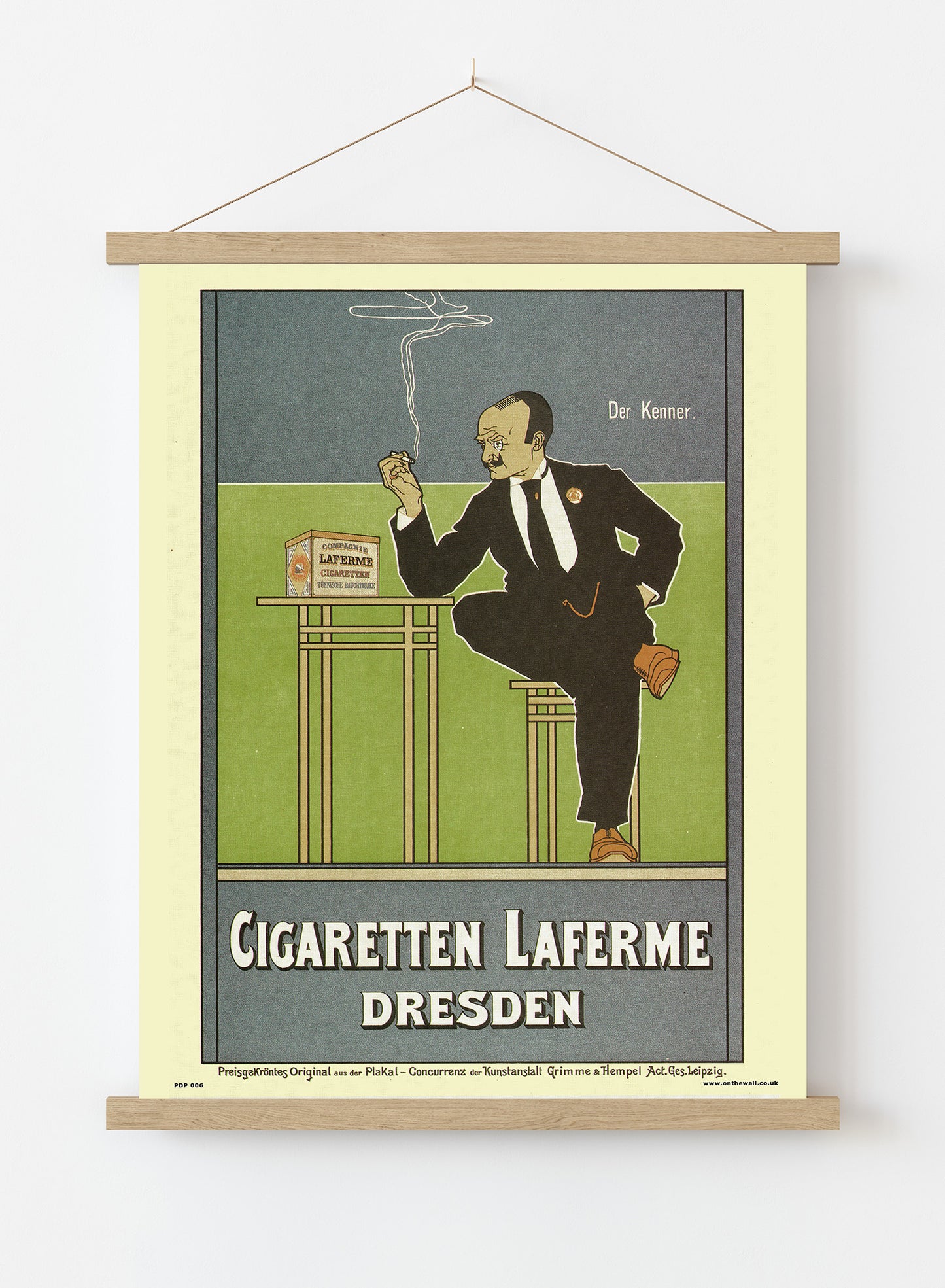 Art nouveau Cigaretten Laferme Dresden by Fritz Rehm Poster Art Print Print – Fritz Rehm Poster Art Print Vintage Poster Wall Art 30x40cm Hanger