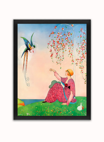 George Wolfe Plank Fashion Vintage Art Wall Art Print 30x40cm Black Frame