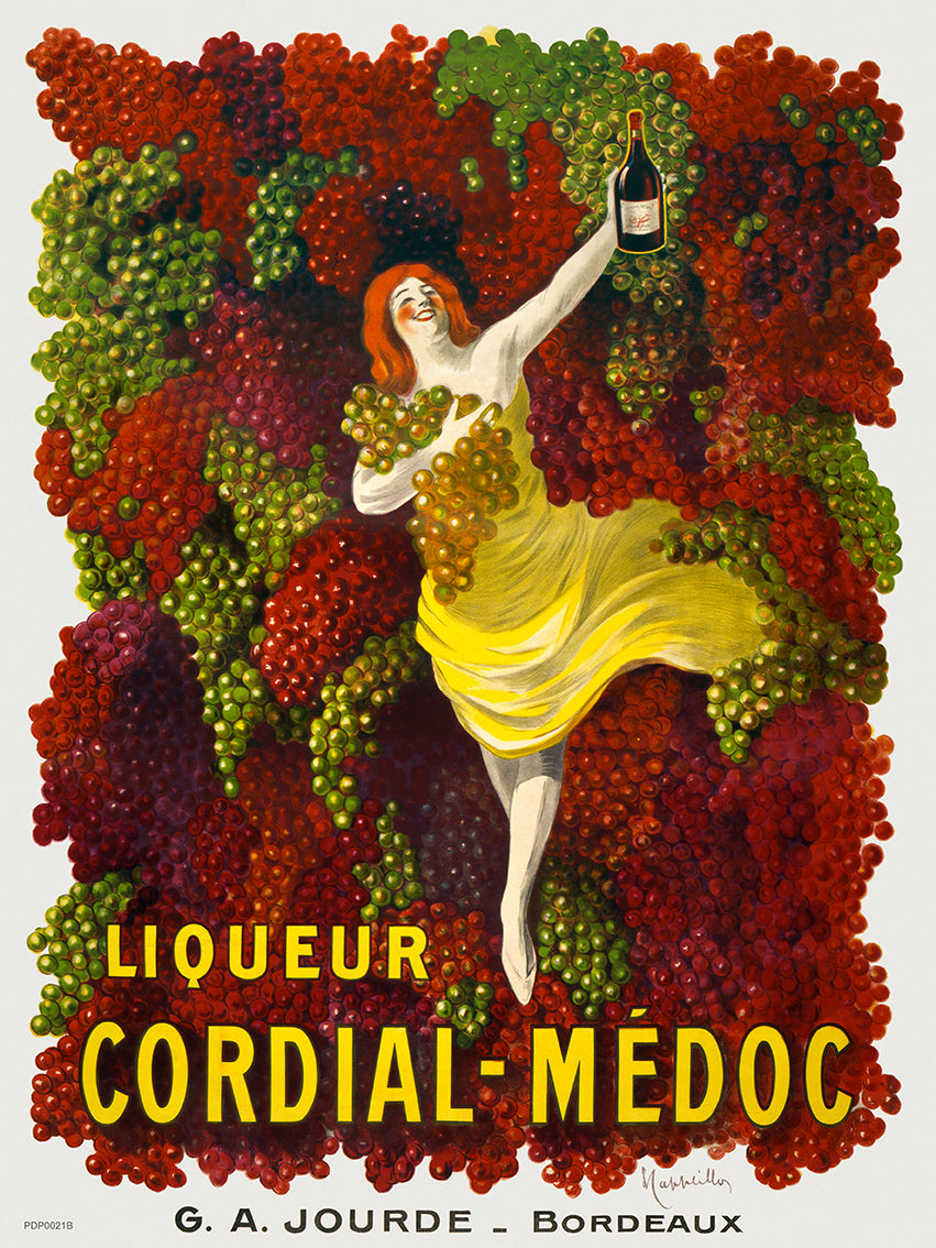 Bordeaux Liqueur Cordial-Médoc,Vinatge Poster by Leonetto Cappiello 30x40cm Art Print