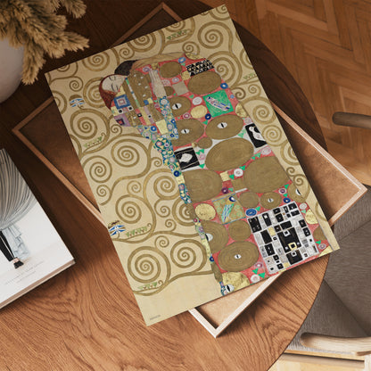 Gustav Klimt Fulfillment (Lovers)" or "The Embrace" Vinatge Poster 30x40cm Art Print