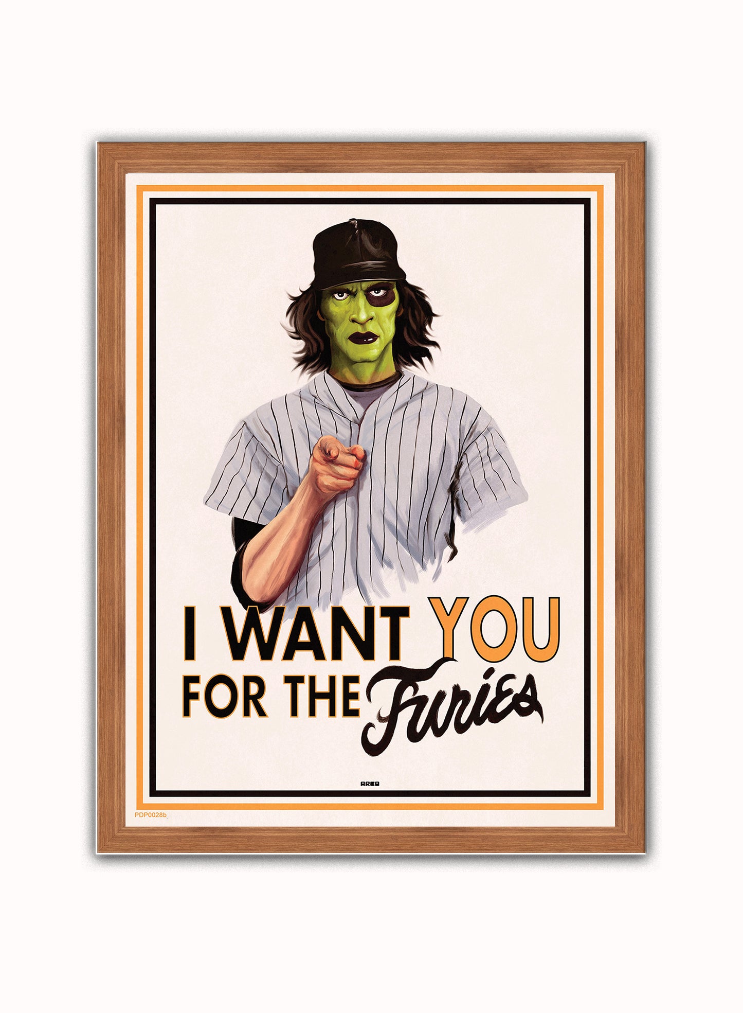 Warriors I Want YOU For The Furies Poster Vintage Poster Wall Art Print 30x40cm Dark Wood