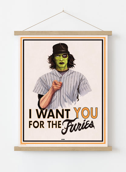 Warriors I Want YOU For The Furies Poster Vintage Poster Wall Art Print 30x40cm Hanger
