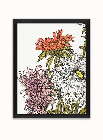 Botanical Art Print Print – Julie de Graag Botanical Wall Art 30x40cm Black Frame