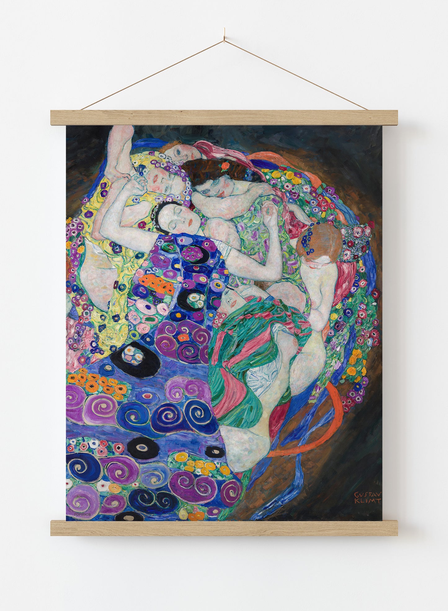 Gustav Klimt Fulfillment The Maiden Vintage Poster Vintage Poster Wall Art Print 30x40cm Hanger
