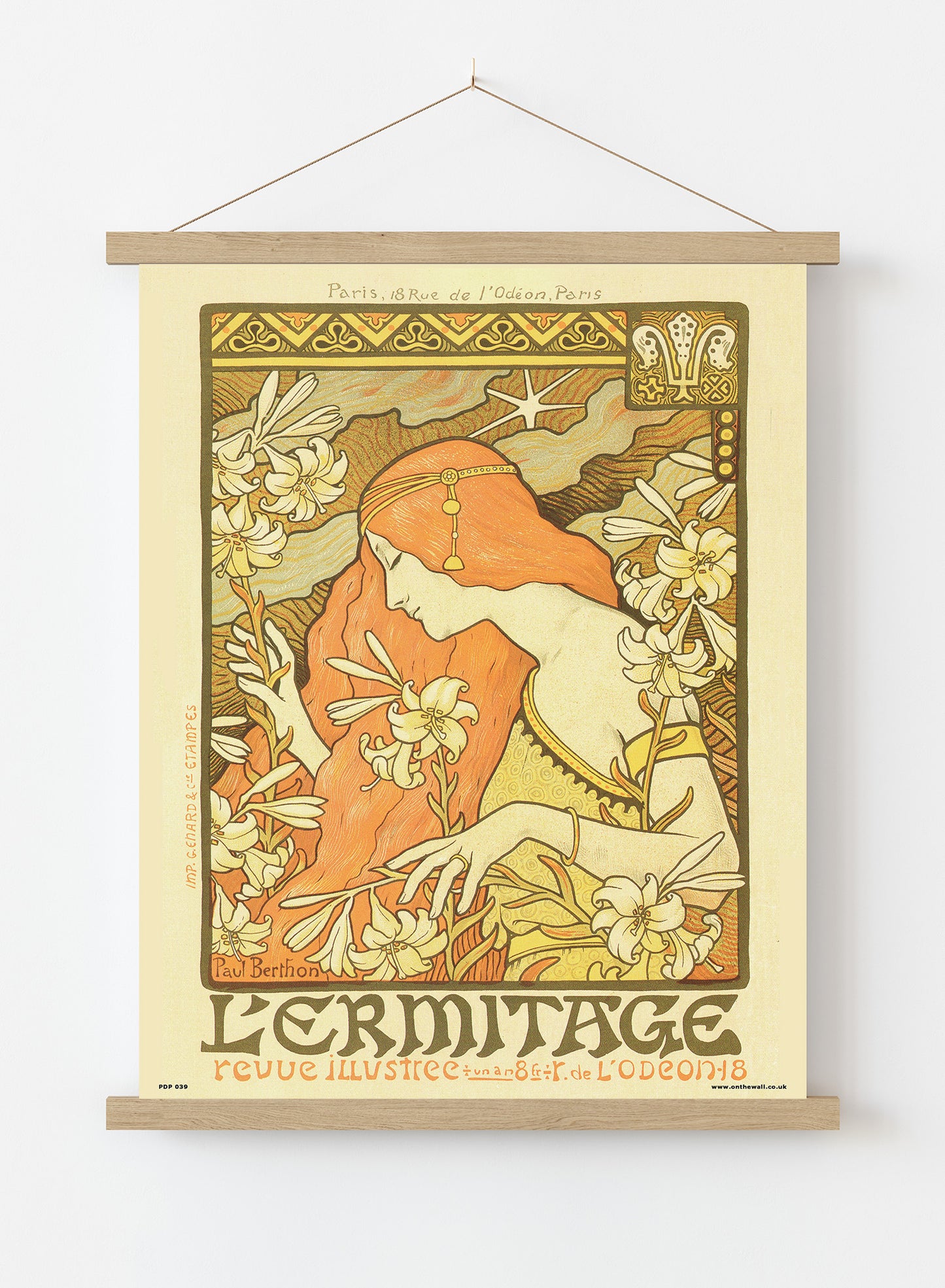 Art nouveau by Paul Berthon Lermitage Poster Art Print Print – Paul Berthon Lermitage Poster Art Print Vintage Poster Wall Art 30x40cm Hanger