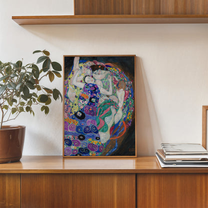 Gustav Klimt Fulfillment The Maiden Vinatge Poster 30x40cm Art Print