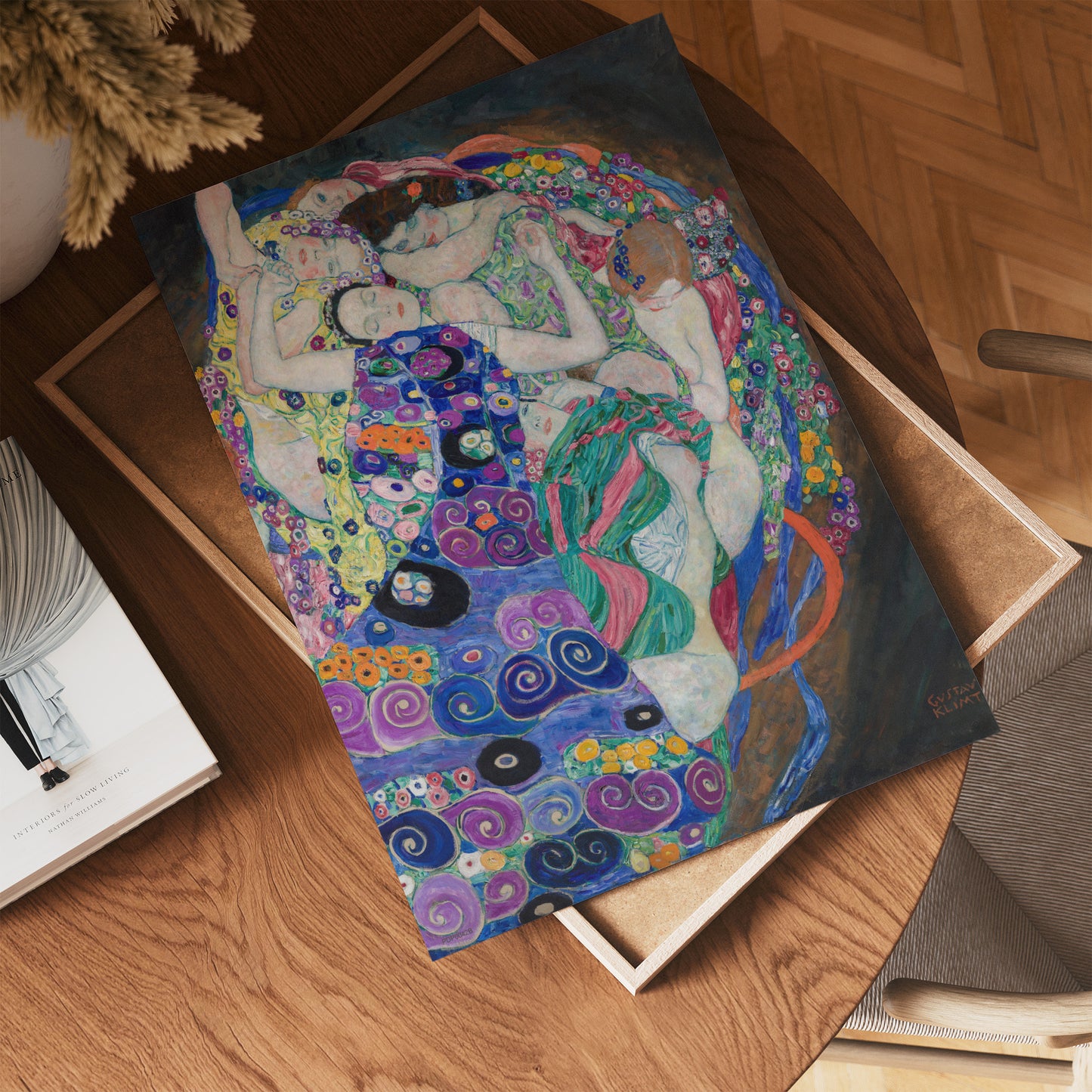 Gustav Klimt Fulfillment The Maiden Vinatge Poster 30x40cm Art Print