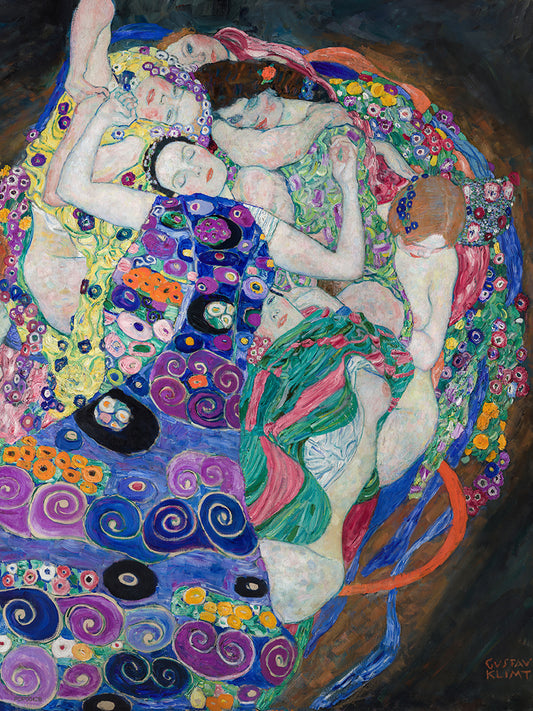 Gustav Klimt Fulfillment The Maiden Vinatge Poster 30x40cm Art Print