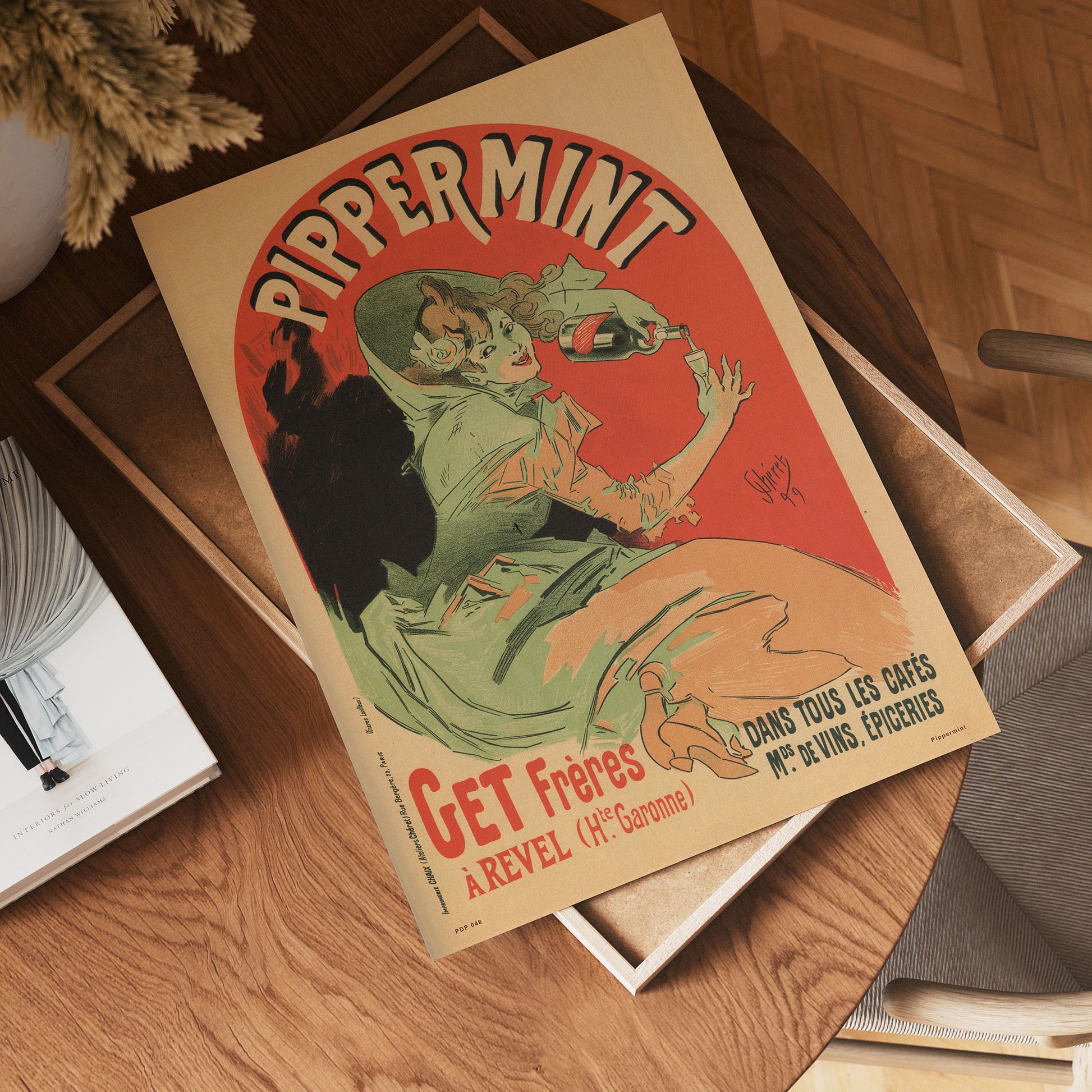 Art nouveau Poster Art Print Pippermint Poster Art Print 30x40cm