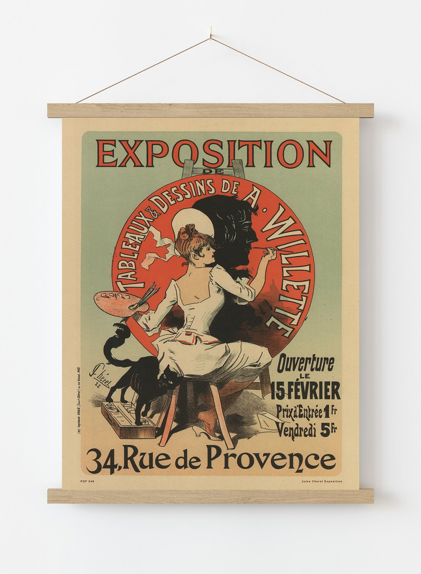 Art nouveau Poster Art Print by Jules Cheret Exposition Poster Art Print Print – Jules Cheret Exposition Poster Art Print Vintage Poster Wall Art 30x40cm Hanger