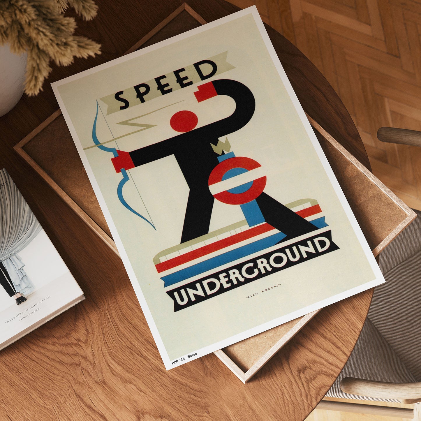 Speed, Deco London Underground Vintage Railway Poster Art Print 40x30cm