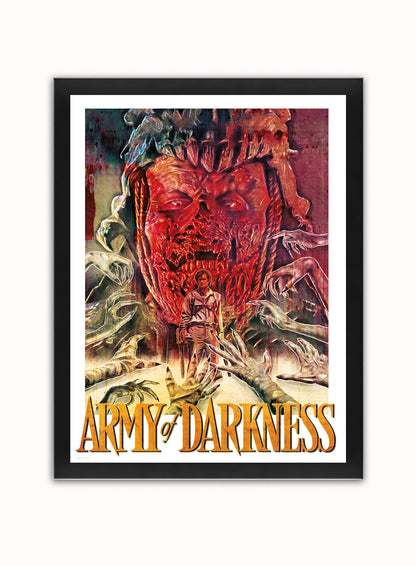 Army of Darkness Poster Art Print Vintage Poster Wall Art Print 30x40cm Black Frame