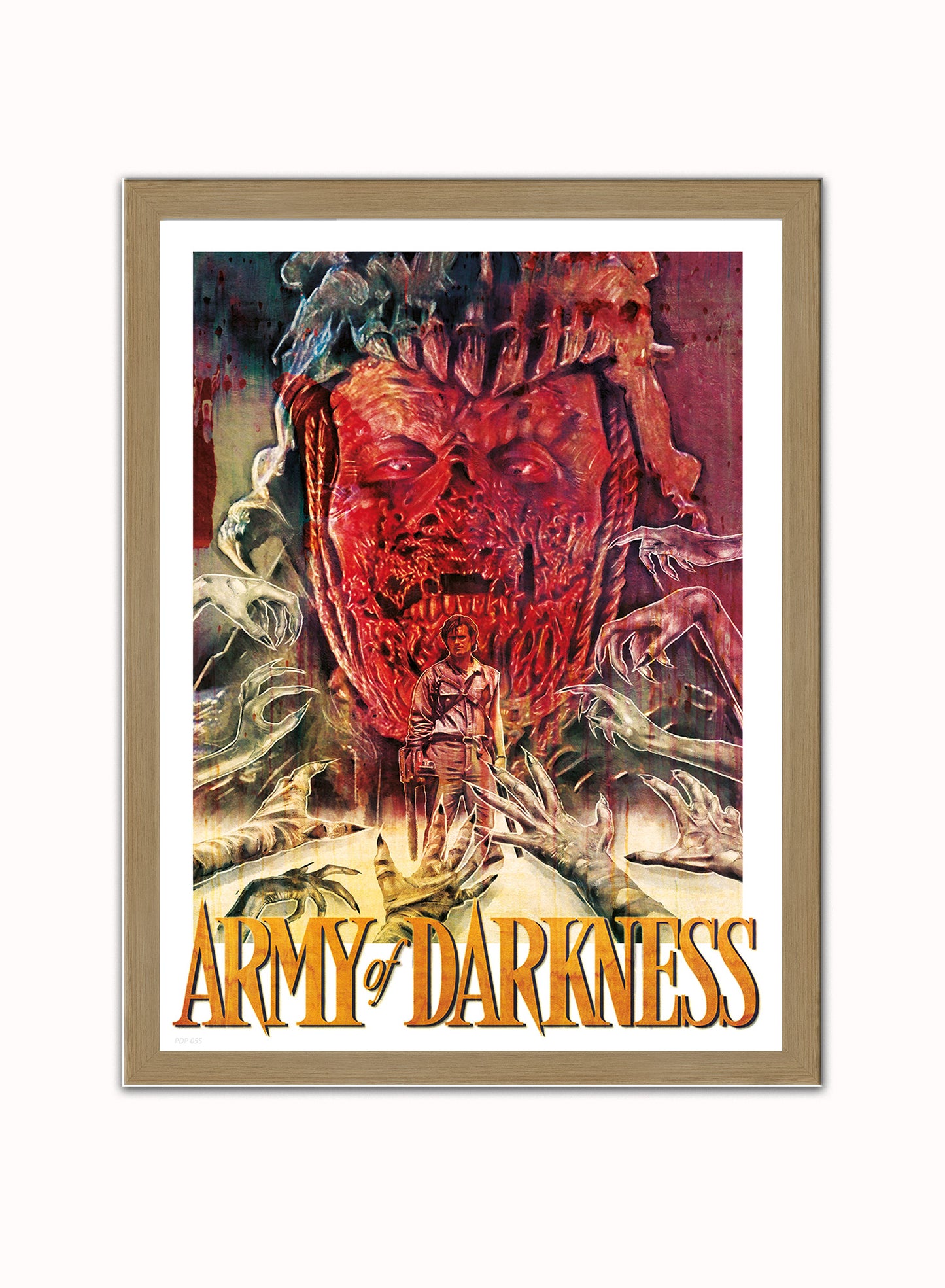 Army of Darkness Poster Art Print Vintage Poster Wall Art Print 30x40cm Light Wood
