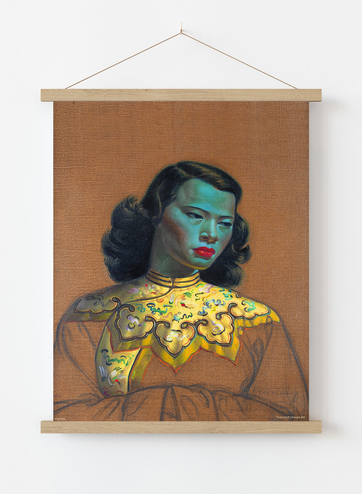 Vladimir Tretchikoff Chiniese Girl Art Print Poster Vintage Poster Wall Art Print 30x40cm Hanger