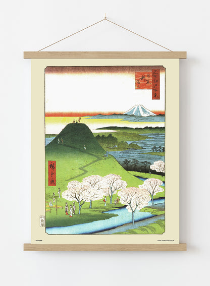 Hiroshige Japanese New Fuji in Meguro Poster Art Print Japanese Wall Art Print 30x40cm Hanger