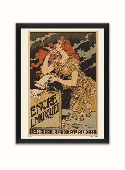 Art nouveau Poster Art Print by Grassetl' Marquet Poster Art Print Print – Grassetl' Marquet Poster Art Print Vintage Poster Wall Art 30x40cm Black Frame