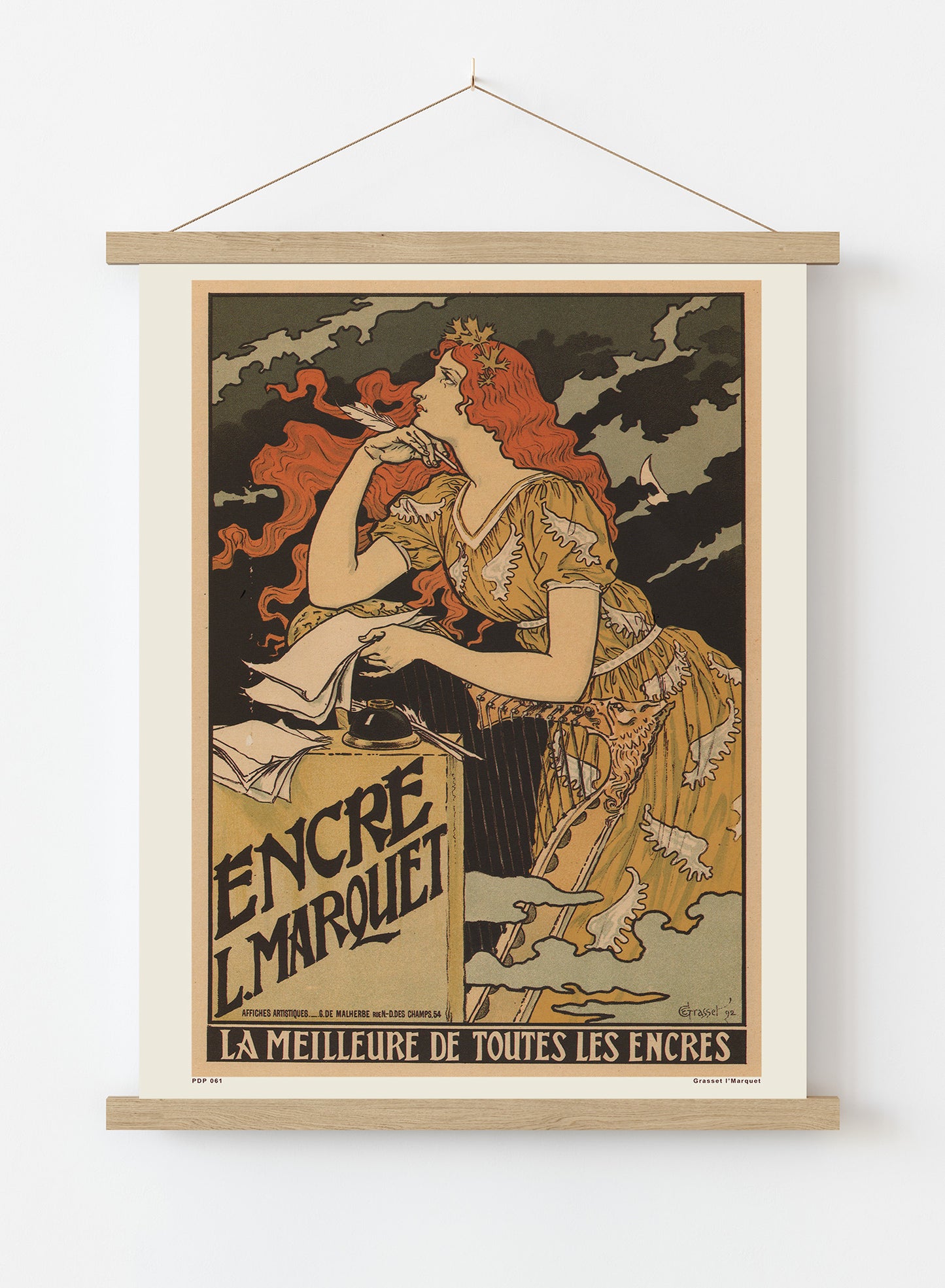 Art nouveau Poster Art Print by Grassetl' Marquet Poster Art Print Print – Grassetl' Marquet Poster Art Print Vintage Poster Wall Art 30x40cm Hanger