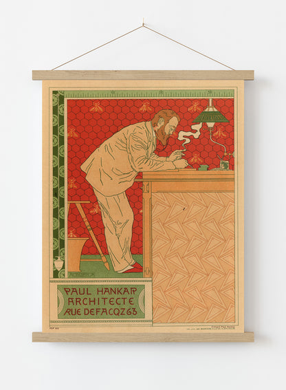 Art nouveau Poster Art Print by Crespin Paul Hankar Poster Art Print Print – Crespin Paul Hankar Poster Art Print Vintage Poster Wall Art 30x40cm Hanger