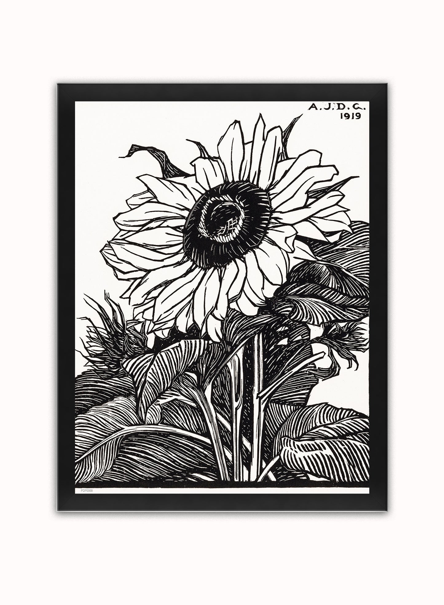 Botanical Art Print Print – Julie de Graag Botanical Wall Art 30x40cm Black Frame