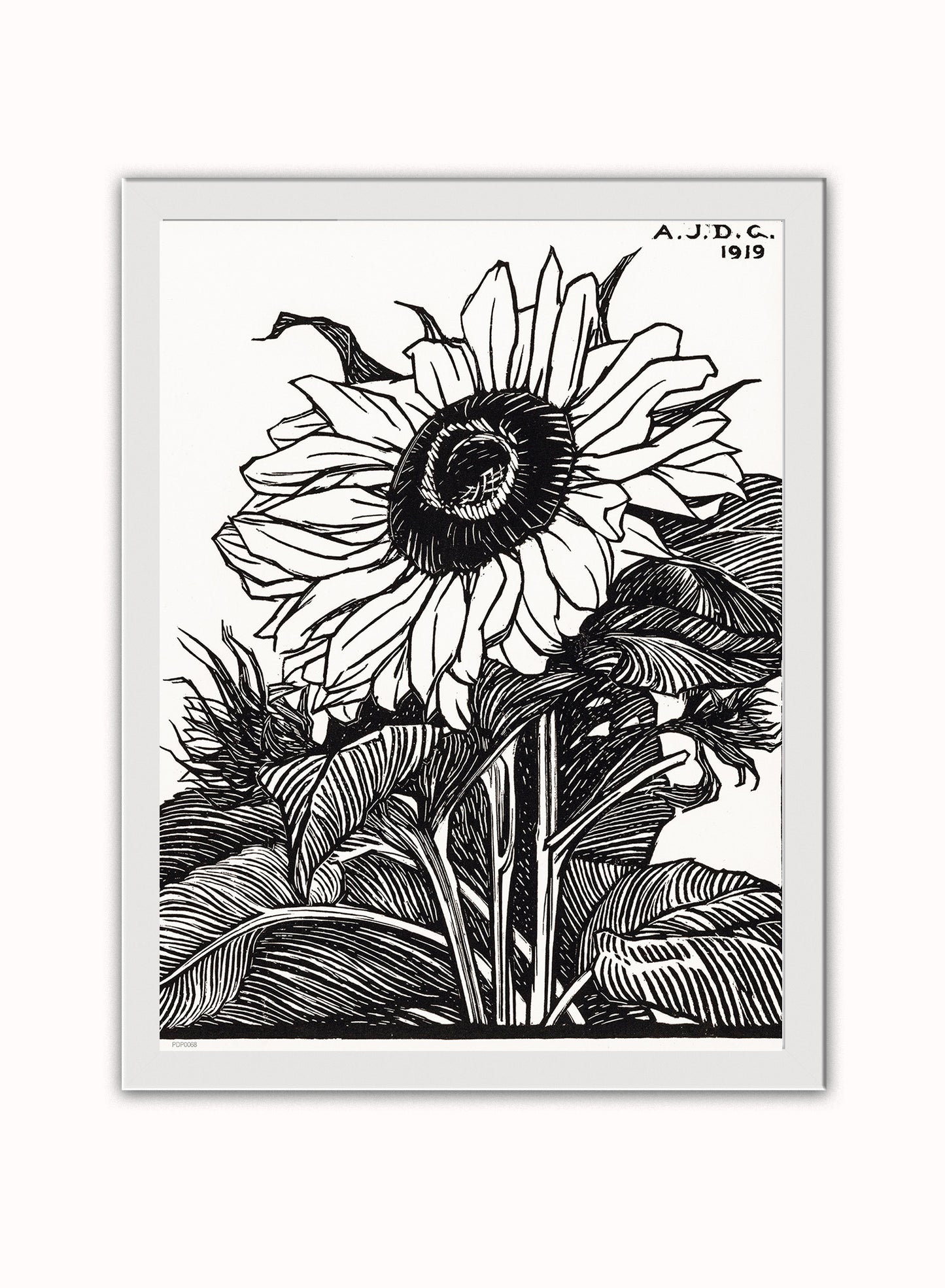 Botanical Art Print Print – Julie de Graag Botanical Wall Art 30x40cm White Frame