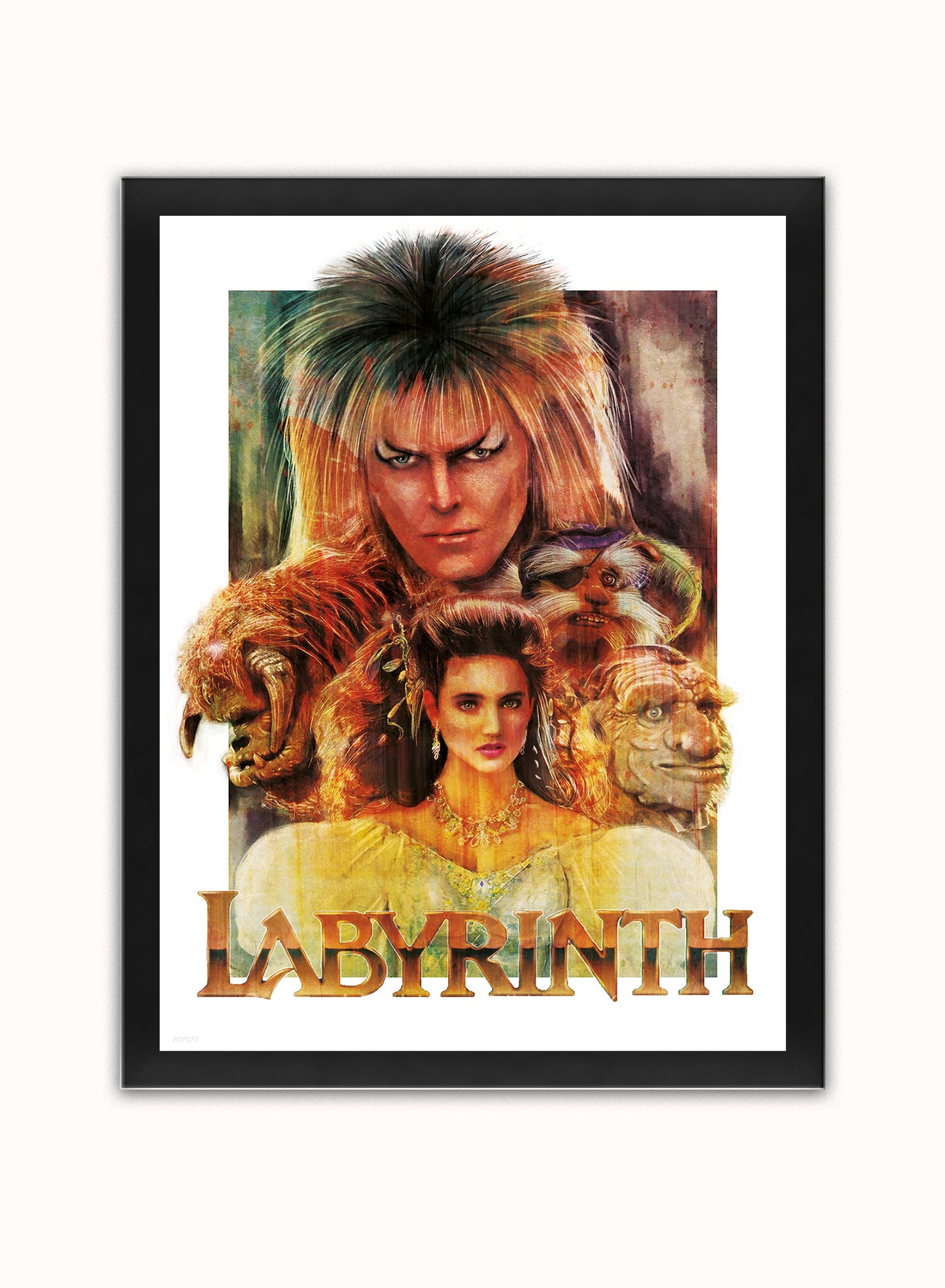 Labyrinth Poster Art Print Vintage Poster Wall Art Print 30x40cm Black Frame