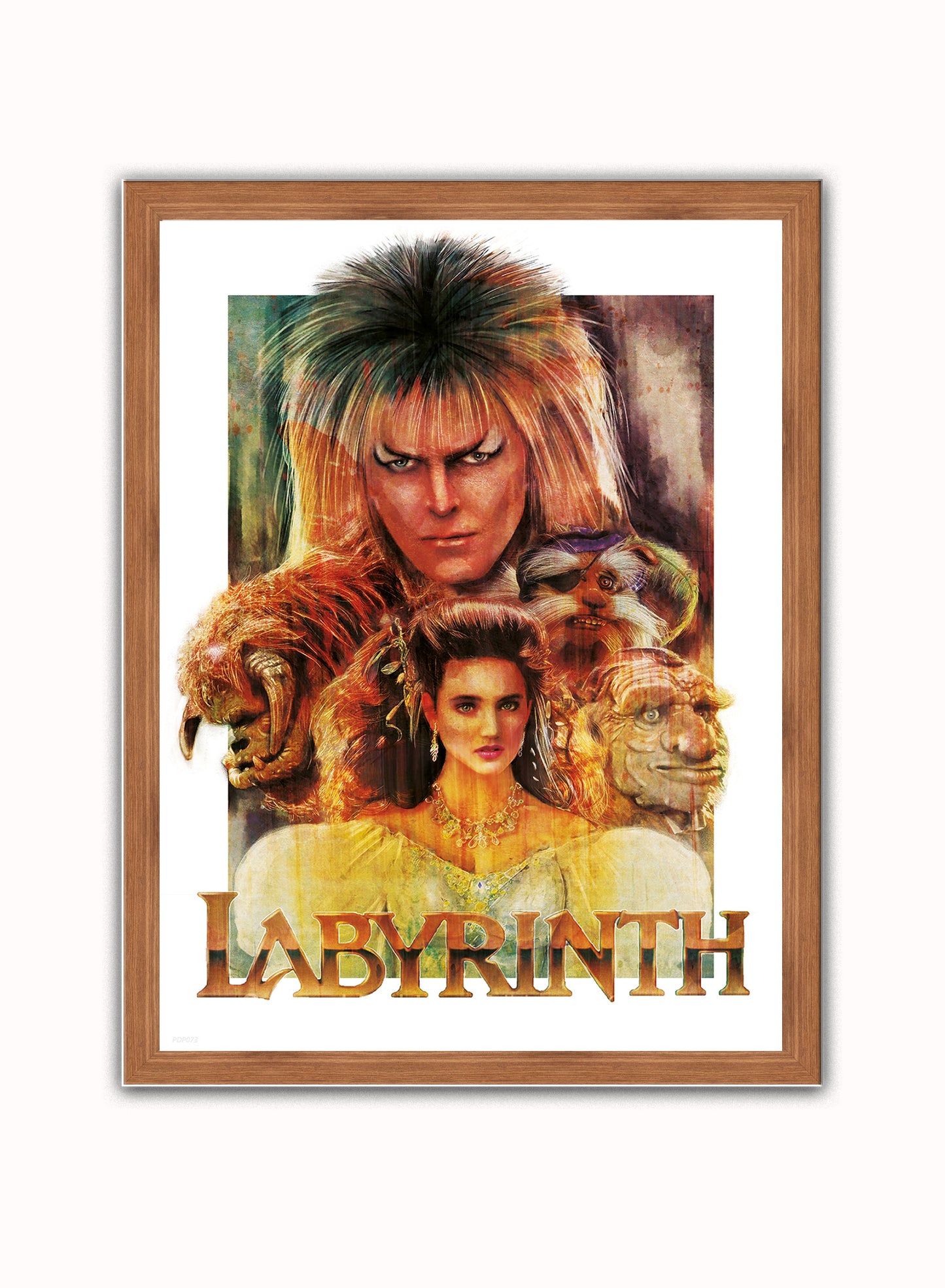 Labyrinth Poster Art Print Vintage Poster Wall Art Print 30x40cm Dark Wood