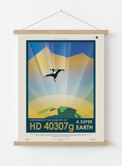 HD40307g Super Earth Nasa Space exploration Vintage Poster Wall Art Print 30x40cm Hanger